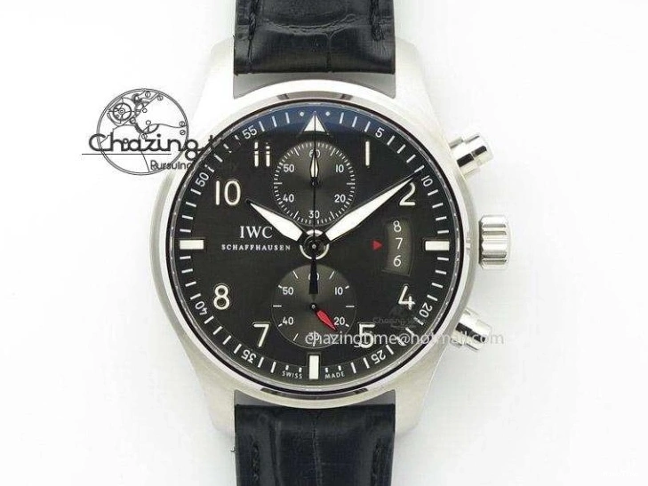 MIROTIME 0413 HighQuality Mark XVIII IW327010 SS M+F 1:1 Best Edition Brown Dial on Brown Leather Strap A 7049